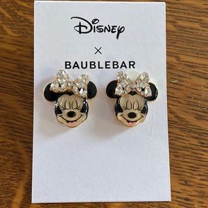 Disney Baublebar Minnie Mouse Bow Earrings
